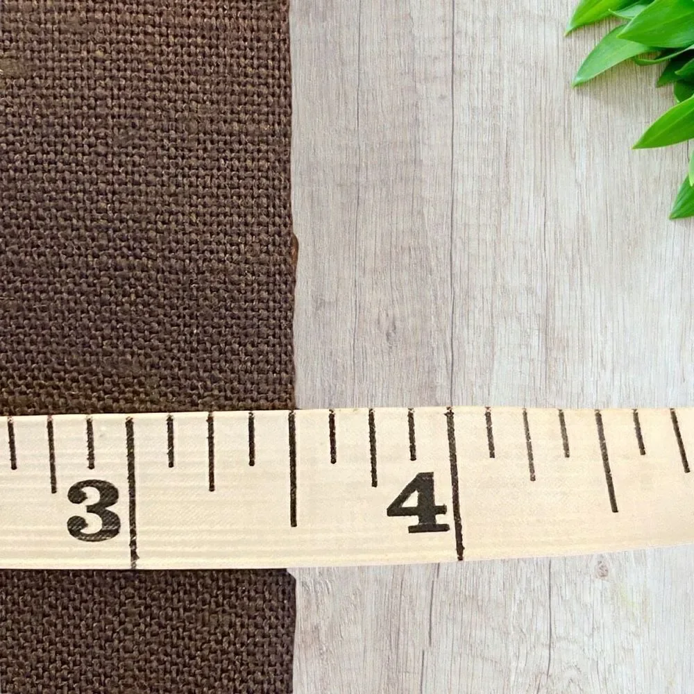 Vintage Canvas Slide Belt Wood Circle Buckle